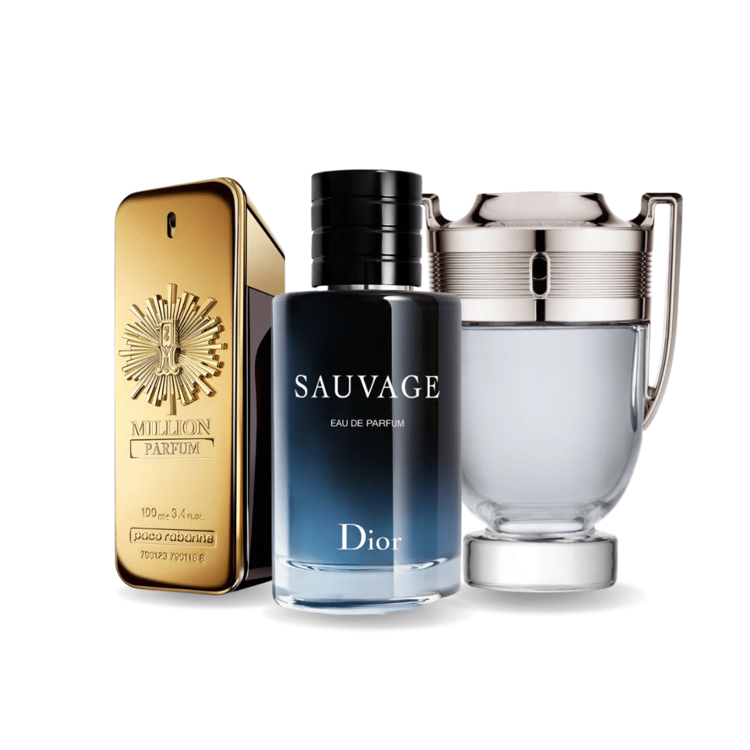 Kit 3 perfumes ONE MILLION, SAUVAGE, INVICTUS (Eau de Parfum)