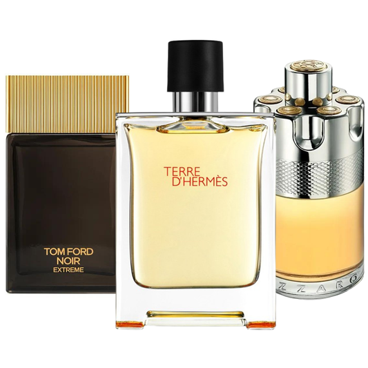 Kit 3 perfumes Terre d'Hermès, Azzaro Wanted, Tom Ford Noir Extreme (Eau de Parfum)